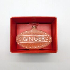 Target X John Derian Glass Ginger Candy Ornament‎ Christmas Holiday Colonial NEW